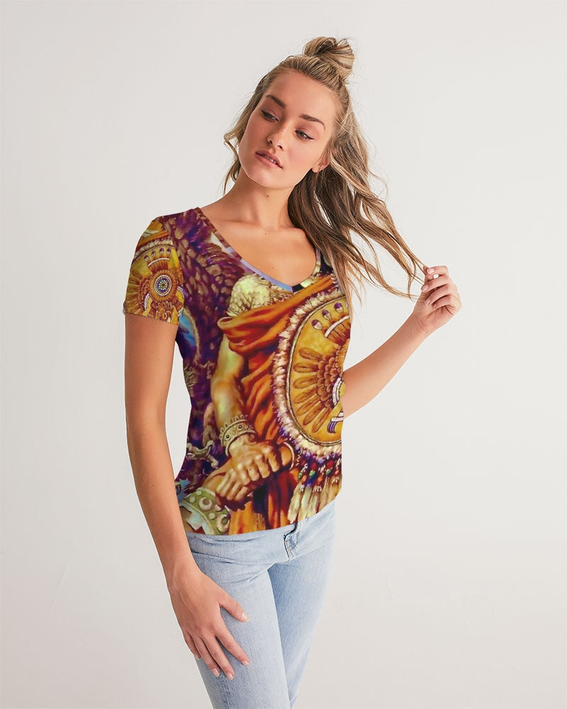 Aztecs Women's V-Neck Tee