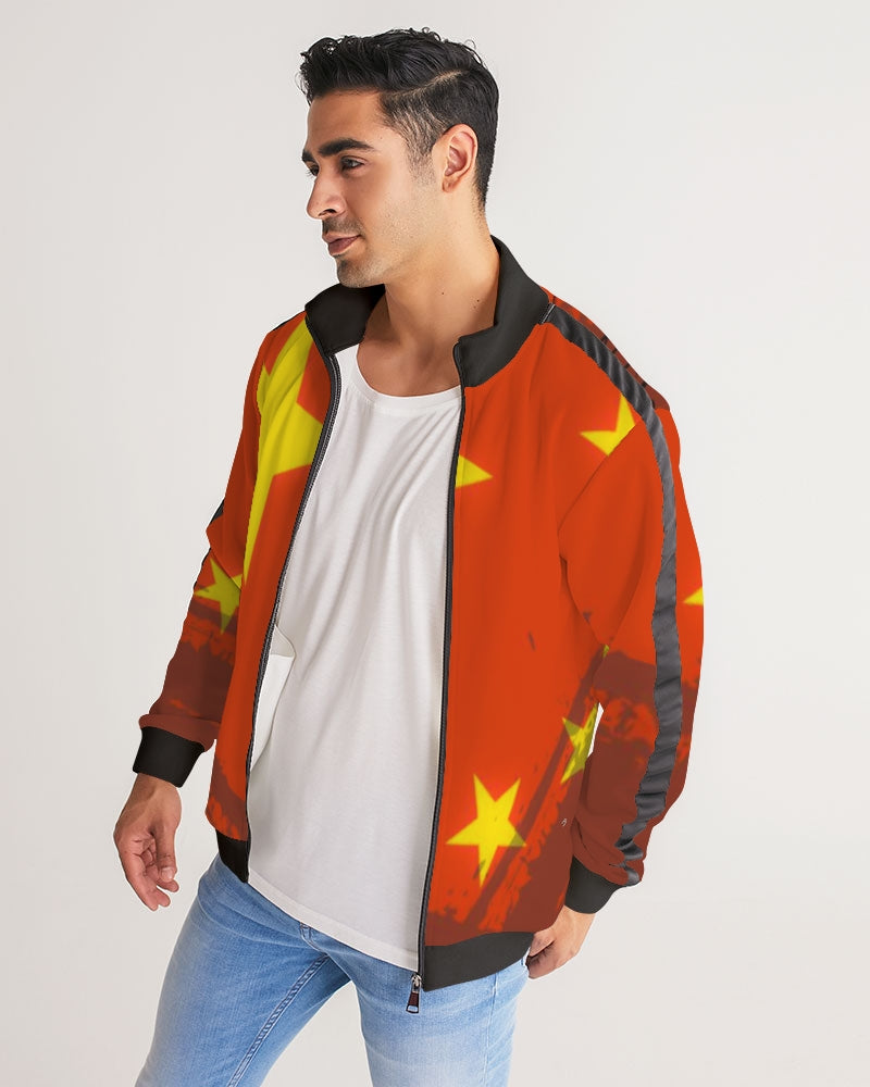 Billionaire Boyscouts China Men's Stripe-Sleeve Track Jacket