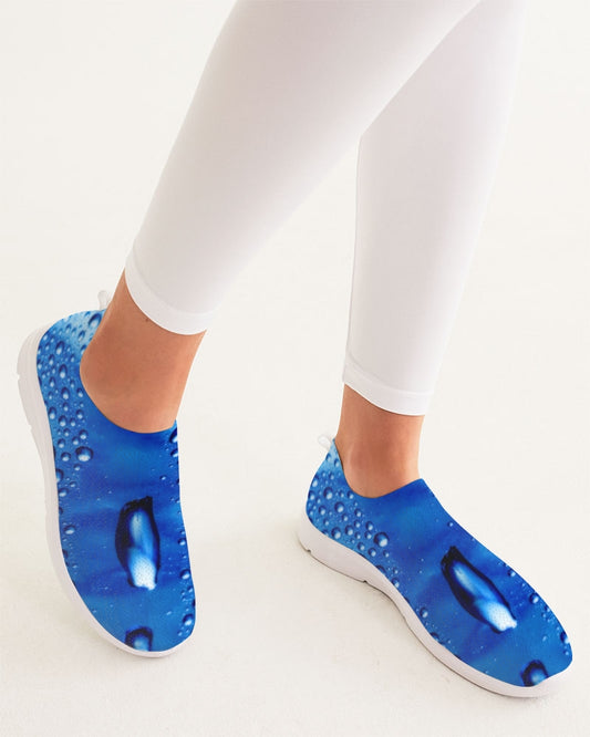 Azul Waterdrops Women's Slip-On Flyknit Shoe