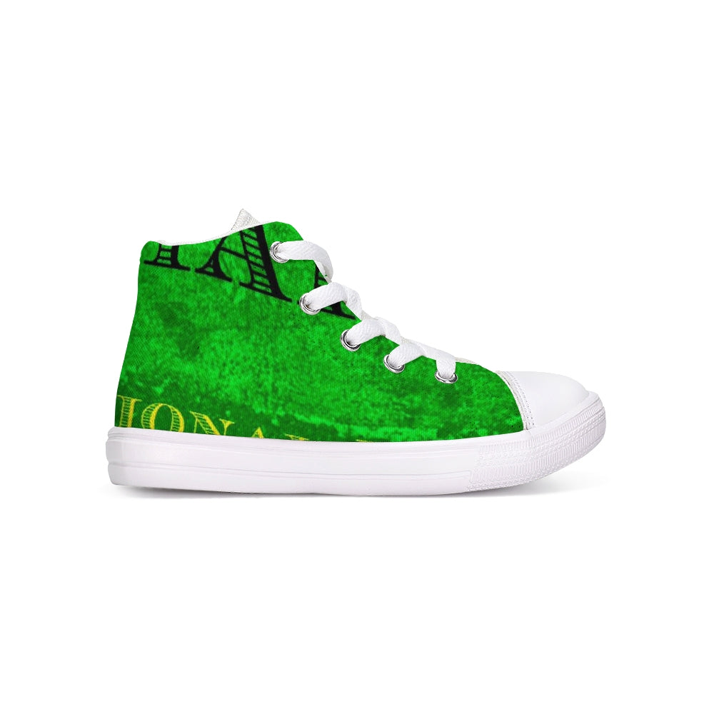 Billionaire Boyscouts Jamaica Kids Hightop Canvas Shoe