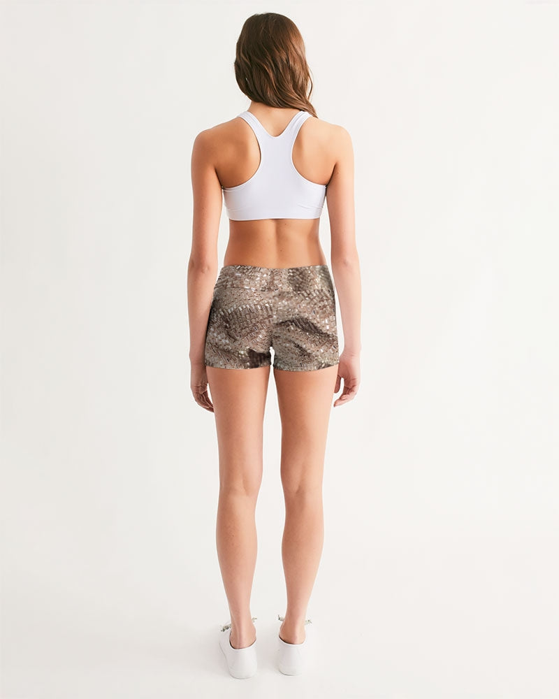 Jus’ Like Diamonds Women's Mid-Rise Yoga Shorts