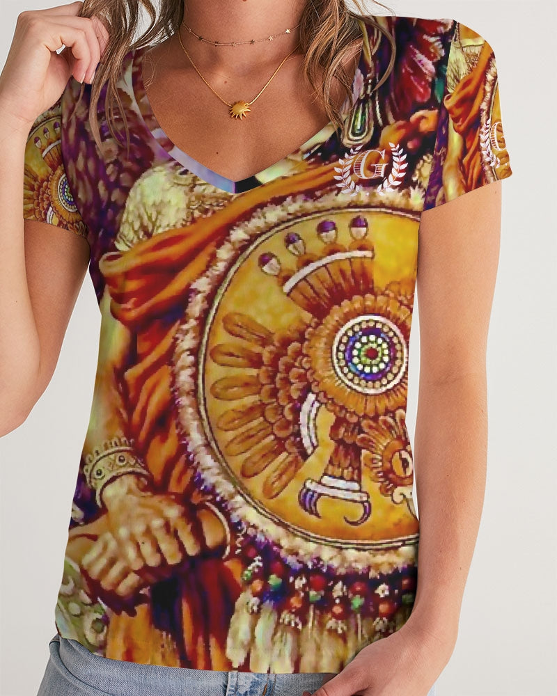 Aztecs Women's V-Neck Tee