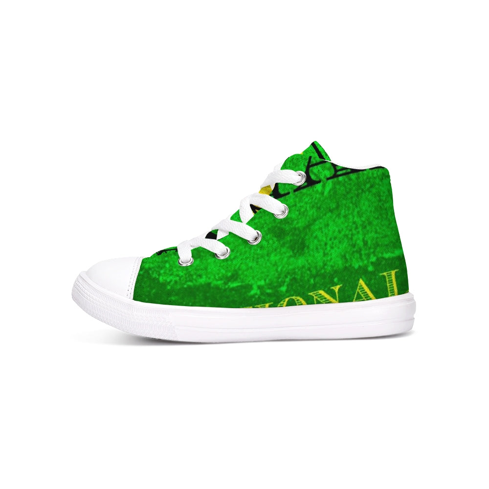 Billionaire Boyscouts Jamaica Kids Hightop Canvas Shoe