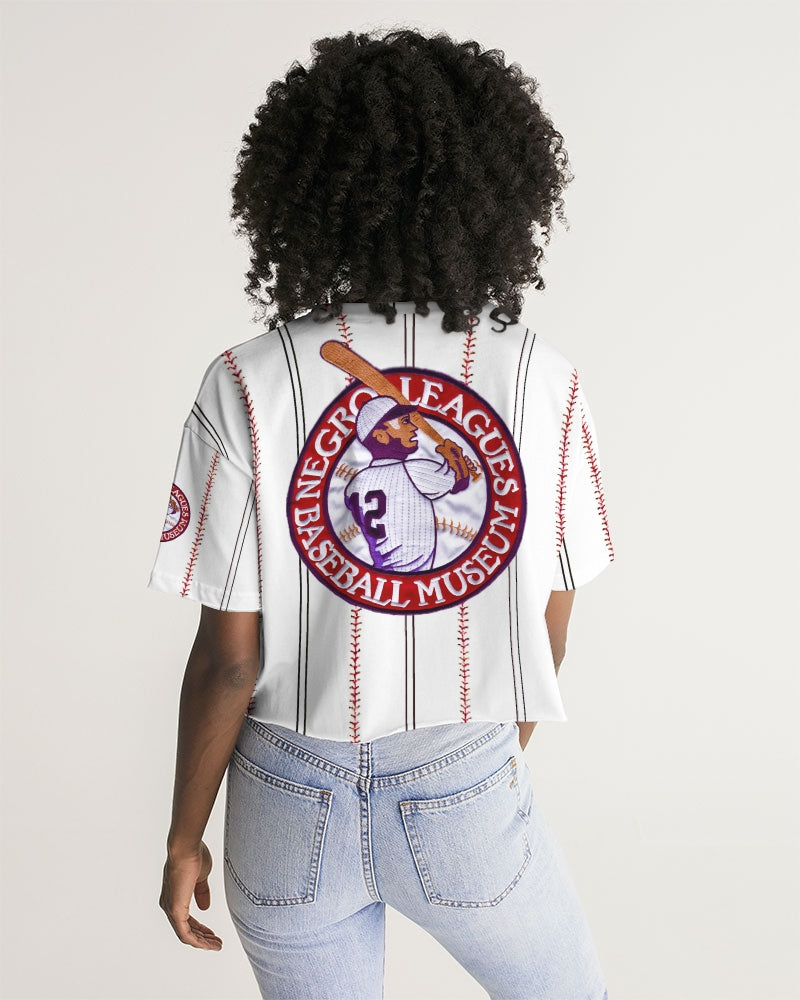 Baseball Stripes Women's Lounge Cropped Tee