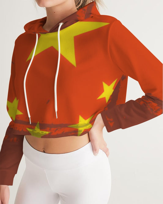 Billionaire Boyscouts China Women's Cropped Hoodie