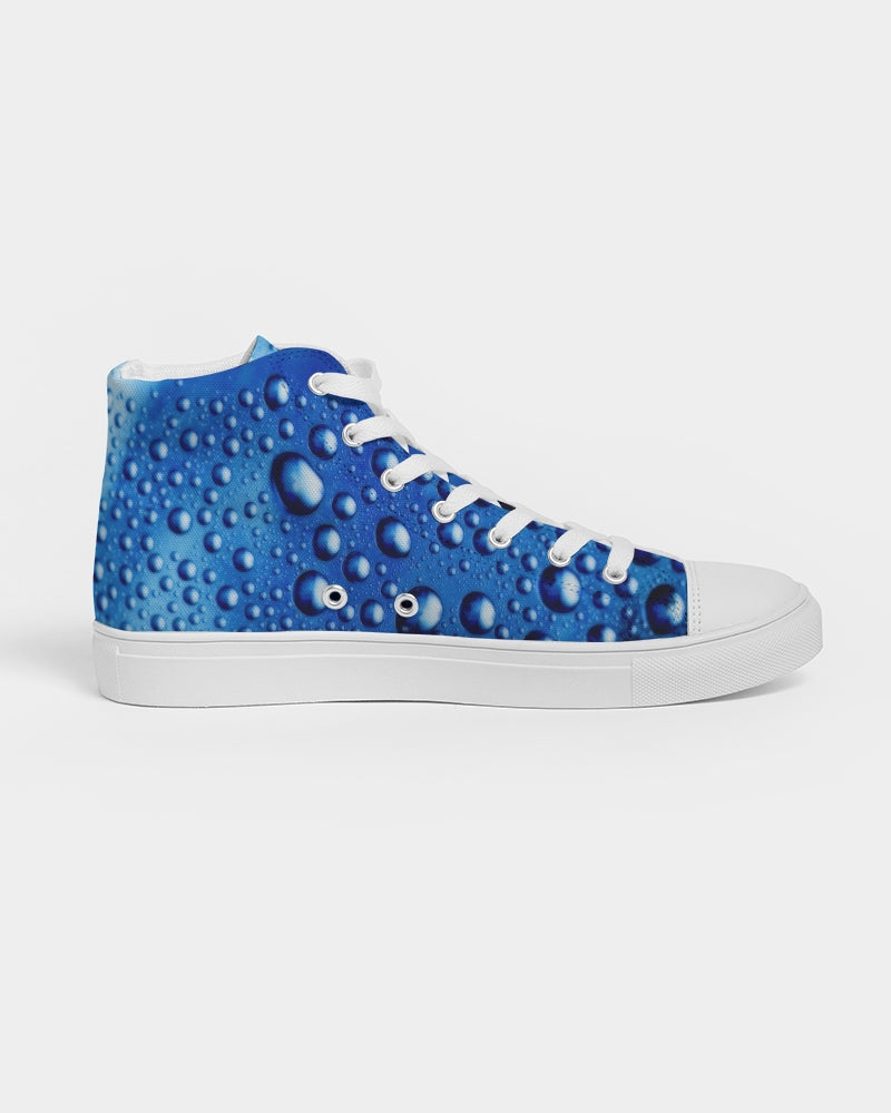 Azul Waterdrops Women's Hightop Canvas Shoe