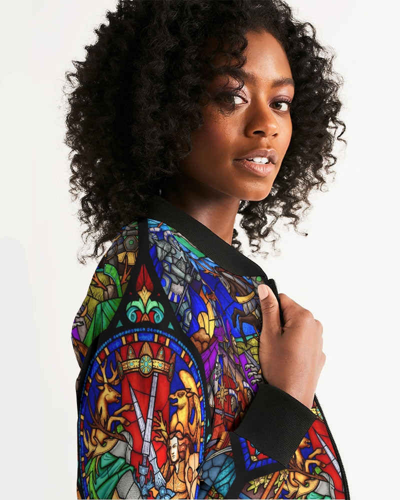 Stained Glass Women's Bomber Jacket