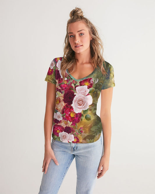 Bouquet  Women's V-Neck Tee