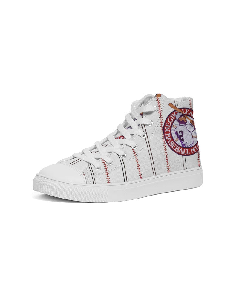 Baseball Stripes Men's Hightop Canvas Shoe