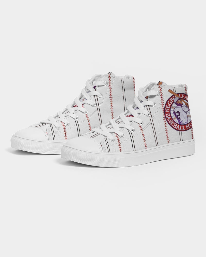 Baseball Stripes Men's Hightop Canvas Shoe