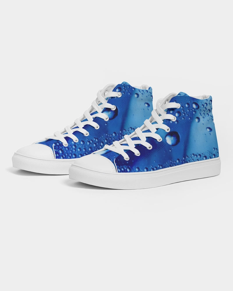 Azul Waterdrops Women's Hightop Canvas Shoe