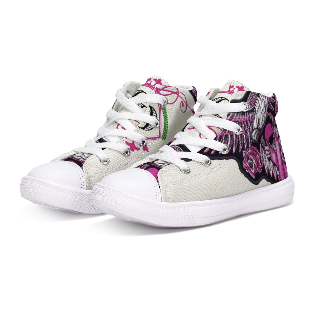 Fight For The Cure Kids Hightop Canvas Shoe