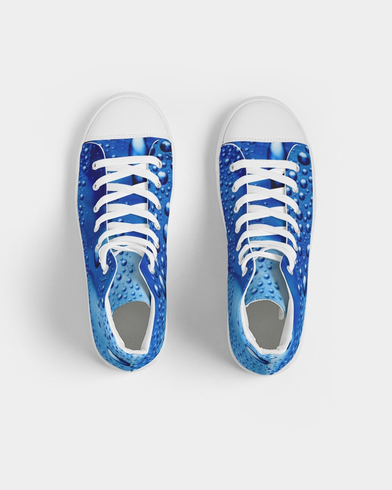 Azul Waterdrops Women's Hightop Canvas Shoe