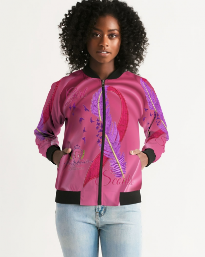 Pink Bow Women's Bomber Jacket