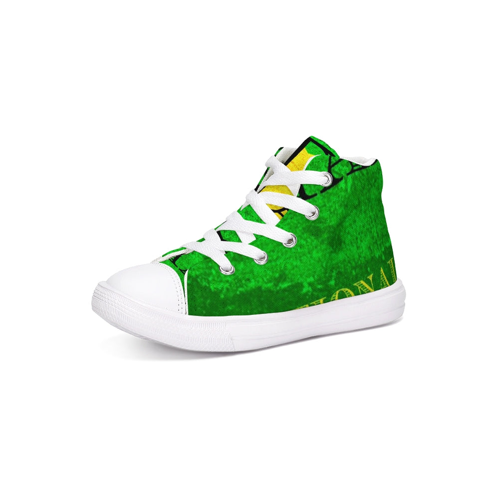 Billionaire Boyscouts Jamaica Kids Hightop Canvas Shoe