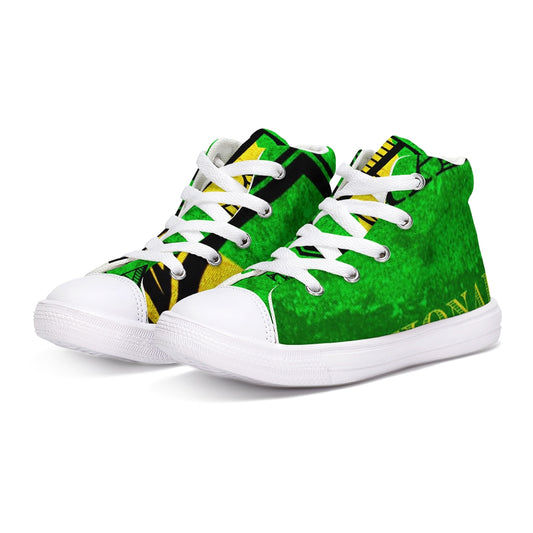 Billionaire Boyscouts Jamaica Kids Hightop Canvas Shoe